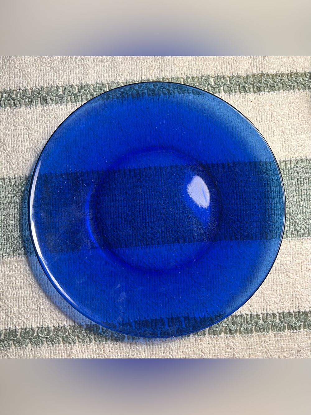 Blue Glass Plate